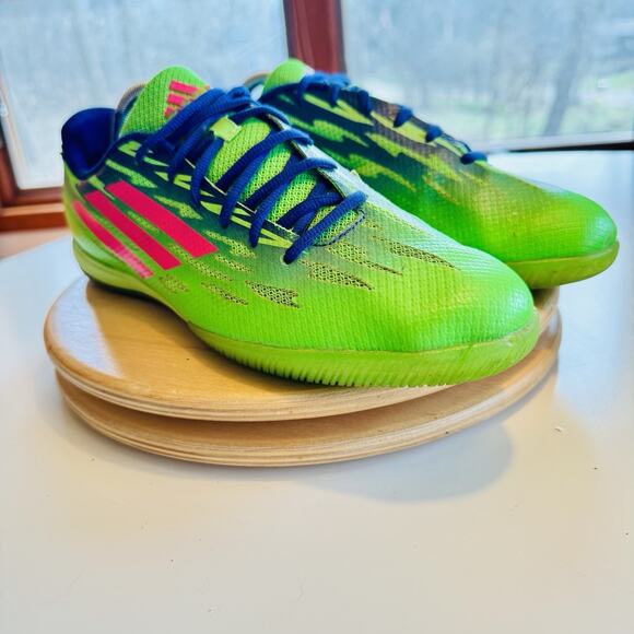 Adidas Freefootball Speedtrick FF Green/Blue Trick Soccer Shoes Men Size 10 - Picture 3 of 9